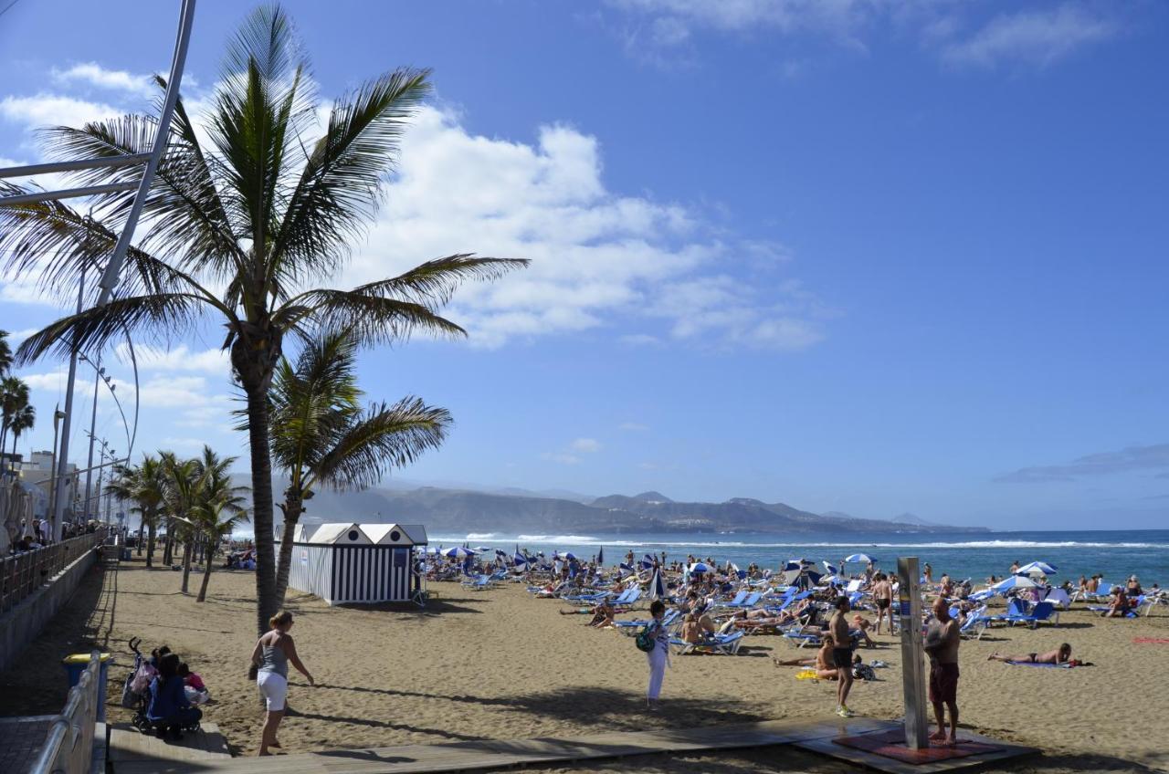 לאס פאלמס דה גראן קנאריה Seafront Terrace Home Las Canteras Beach - Wifi מראה חיצוני תמונה