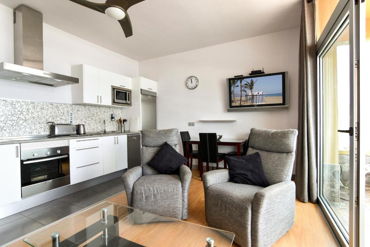 לאס פאלמס דה גראן קנאריה Seafront Terrace Home Las Canteras Beach - Wifi מראה חיצוני תמונה